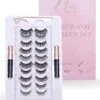 Magnetische Wimpers Met Eyeliner Set - Magnetic Lashes - Magneet - 10 Sets Nepwimpers Met 2 Eyeliners En 1 Applicator - Zwart -Cosmetische Kortingen Winkel 1000x1200 10