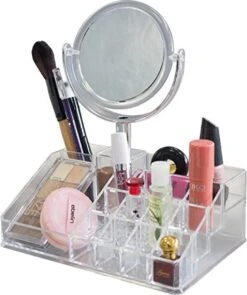 Oxid7® Organizer Voor Cosmetica Acryl - 25,5x22,5x15 Cm - 16 Vakken En Spiegel Met 3x Vergroting 8 Oxid7® Organizer Voor Cosmetica Acryl - 25,5x22,5x15 Cm - 16 Vakken En Spiegel Met 3x Vergroting -Cosmetische Kortingen Winkel 1005x1200 6