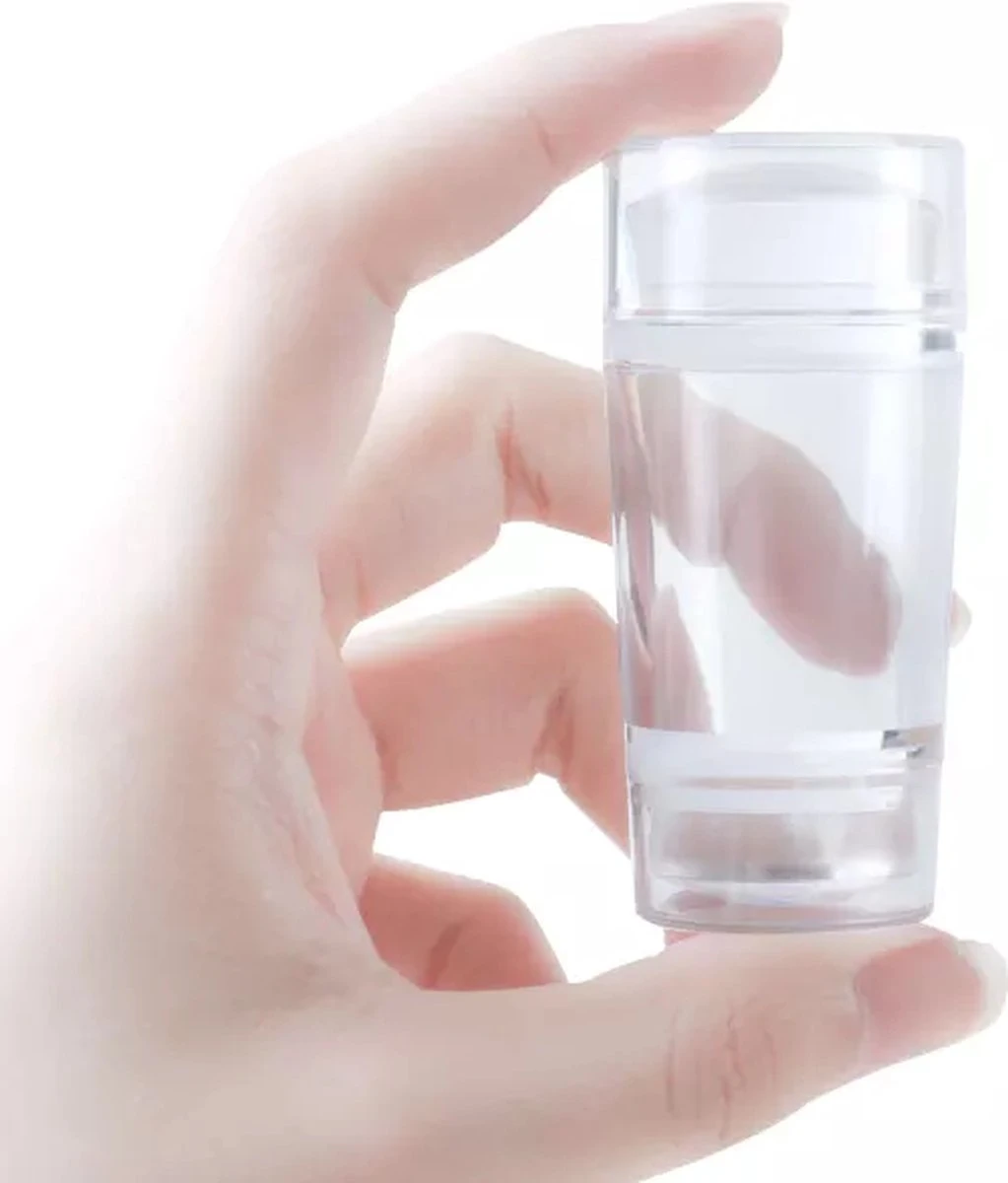 Merkloos Jinius ® - Nagelstempel Doorzichtig - Dubbele Siliconen Gel Stamper - French Manicure Tip Stempel - Nagelstempel Met Schraper - Nail Art Jelly Stamp - Nagel Stempel Kussen 6 Merkloos Jinius ® - Nagelstempel Doorzichtig - Dubbele Siliconen Gel Stamper - French Manicure Tip Stempel - Nagelstempel Met Schraper - Nail Art Jelly Stamp - Nagel Stempel Kussen - Afbeelding 4