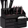 Relaxdays Make-up Organizer - Tweedelig - Cosmetica Opbergdoos + Lippenstift Houder - Zwart 2 Relaxdays Make-up Organizer - Tweedelig - Cosmetica Opbergdoos + Lippenstift Houder - Zwart -Cosmetische Kortingen Winkel 1032x1200 5
