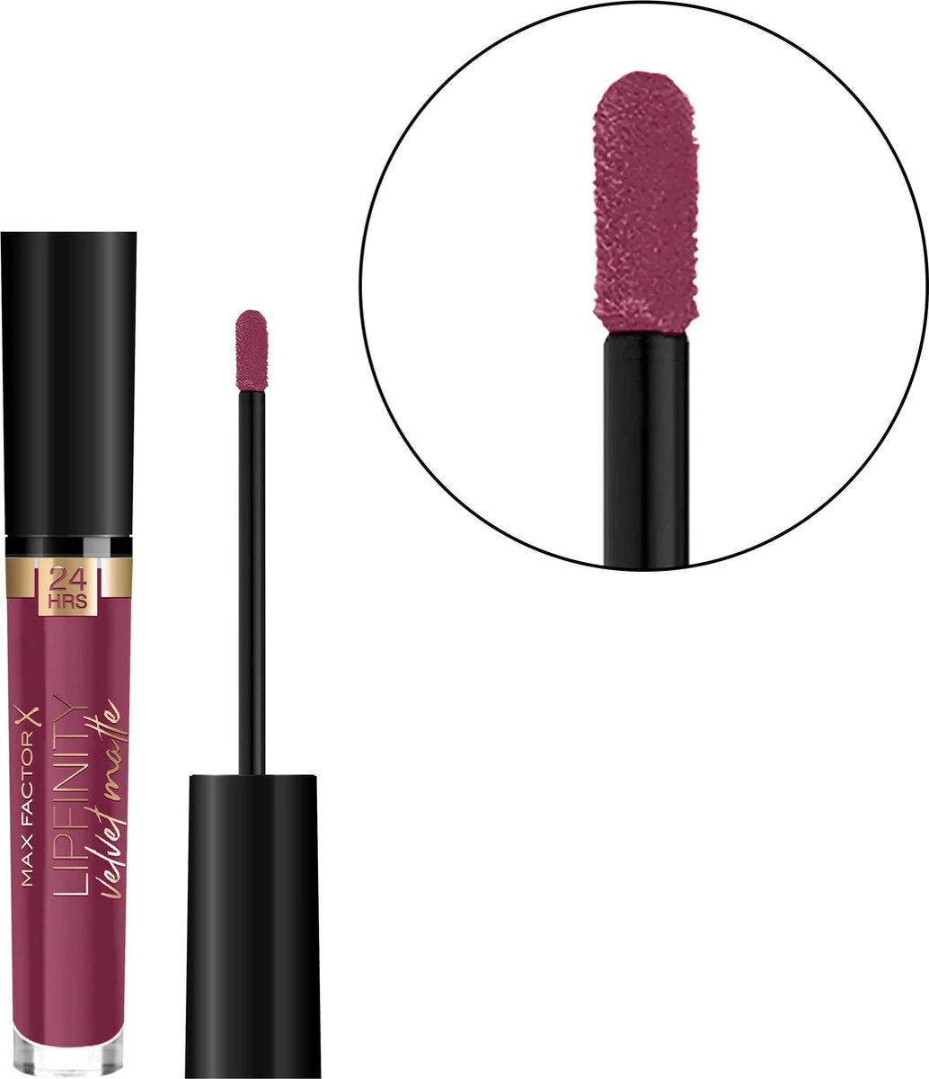 Max Factor Lipfinity Velvet Matte Lippenstift - 050 Satin Berry Rood 5 Max Factor Lipfinity Velvet Matte Lippenstift - 050 Satin Berry Rood - Afbeelding 3