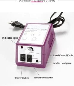 Elektrische Nagelvijl/ Nagelfrees - Inclusief 6 Vijlen - Nagelfrees Machine Voor Slijpen / Snijden / Polijsten - Manicure / Pedicure Nagel Vijlmachine - Verzorging Voor Nagels / Handen / Voeten -Cosmetische Kortingen Winkel 1034x1200 10