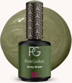 Pink Gellac - Army Green - Gellak - Groen - 15 Ml