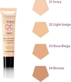 Bourjois 123 Perfect CC Cream - 033 Beige Rosé -Cosmetische Kortingen Winkel 1045x1200 3