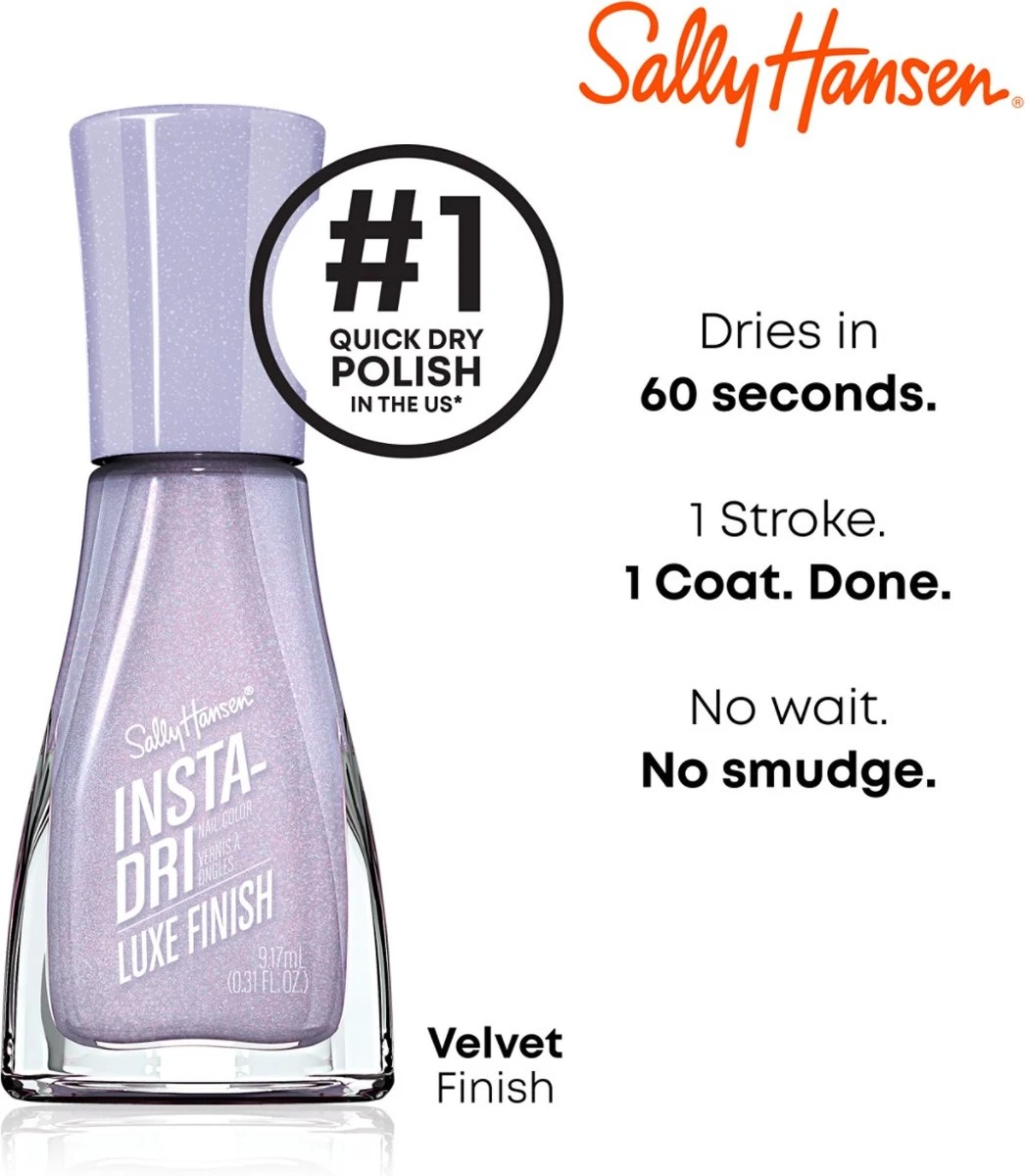 Sally Hansen InstaDri Nagellak 065 Lavish Lilac 5 Sally Hansen InstaDri Nagellak 065 Lavish Lilac - Afbeelding 3