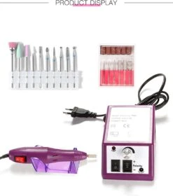 Elektrische Nagelvijl/ Nagelfrees - Inclusief 6 Vijlen - Nagelfrees Machine Voor Slijpen / Snijden / Polijsten - Manicure / Pedicure Nagel Vijlmachine - Verzorging Voor Nagels / Handen / Voeten -Cosmetische Kortingen Winkel 1057x1200 6