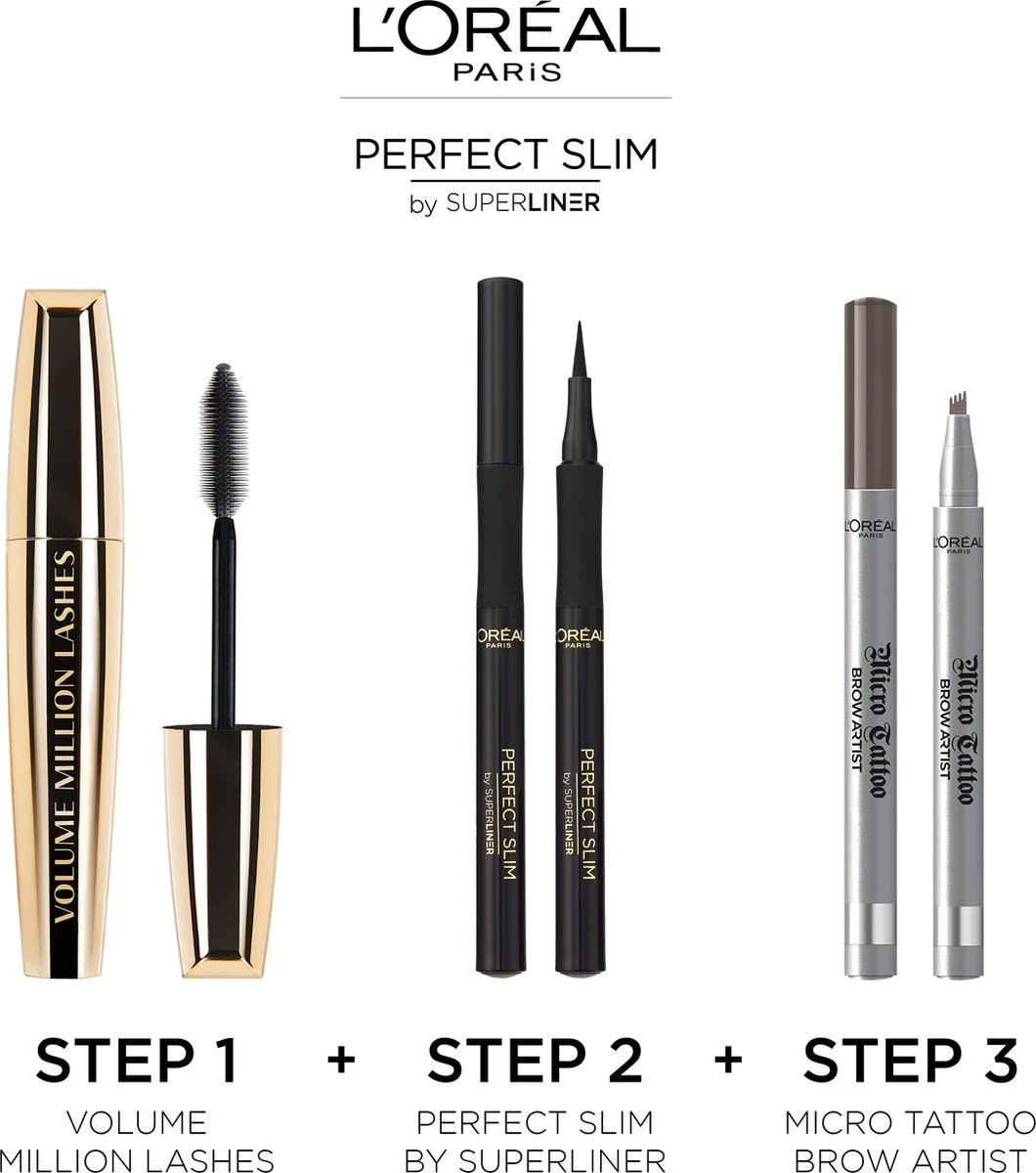 L'Oréal Paris Superliner Perfect Slim Eyeliner - Intense Black - Zwart 6 L'Oréal Paris Superliner Perfect Slim Eyeliner - Intense Black - Zwart - Afbeelding 4