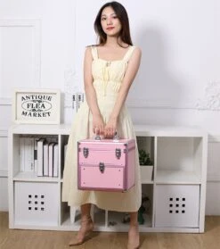 Nagel Beautycase / Beautykoffer Roze Kleur - Kapper - Tattoo - Nagel - Visagie - Make-up - Cosmetica - Schmink - Beauty Case / Beauty Koffer -Cosmetische Kortingen Winkel 1064x1200 8