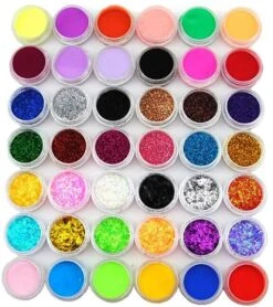 Acrylnagels Set | Nepnagels | Acryl Nagels Kit Starterspakket | Basispakket | Acrylnagels | Nail Art Pakket | 42 Kleuren Acryl Poeders/Glitters | 500 Franse Tips | Acrylic Liquid | Nagel Lijm | Plaknagels | 72 Delig | Nagel Set | Nagelstad -Cosmetische Kortingen Winkel 1068x1200 4