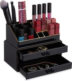 Relaxdays Make-up Organizer Klein - Stapelbaar - Sieradendoosje - Cosmetica - Opbergbox - Doorzichtig 20 Relaxdays Make-up Organizer Klein - Stapelbaar - Sieradendoosje - Cosmetica - Opbergbox - Doorzichtig -Cosmetische Kortingen Winkel 1071x1200 12