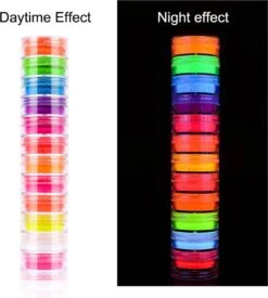 Royala Neon Nagel Poeder - Nagel Nail Art Neon Glitter Poeder - 12 Potjes Aan Neon Kleuren - Nail Art -Cosmetische Kortingen Winkel 1077x1200 5