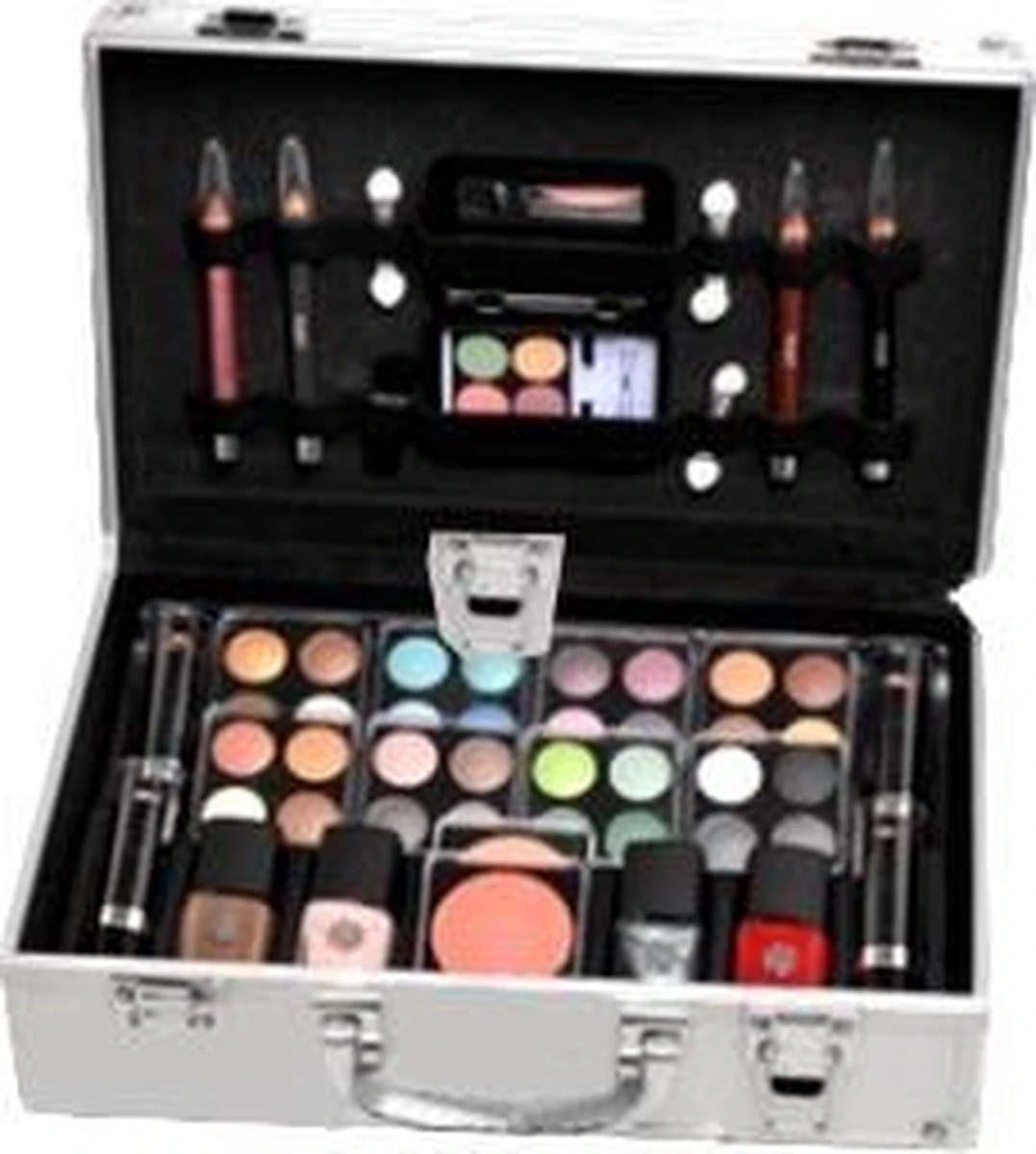 Briconti Make-up Koffer In Aluminium Design, 51-delig 5 Briconti Make-up Koffer In Aluminium Design, 51-delig - Afbeelding 3
