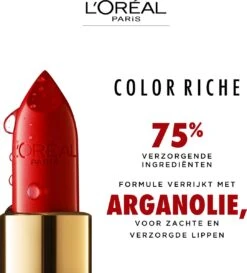 L’Oréal Paris Make-Up Designer Color Riche Satin Lipstick - 231 Sepia Silk - Nude - Verzorgende Lippenstift Met Arganolie Voor Een Comfortabel Gevoel - 4,54 Gr -Cosmetische Kortingen Winkel 1085x1200