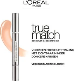L’Oréal Paris - True Match Eye-Cream In A Concealer - 1-2R Rose Porcelain -Cosmetische Kortingen Winkel 1093x1200 1