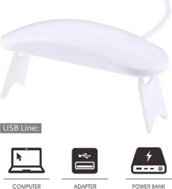 WiseGoods - Premium Nagel LED Lamp Gelnagels - Nagellak Droger - Gellak - 6W - Wit -Cosmetische Kortingen Winkel 1093x1200 8