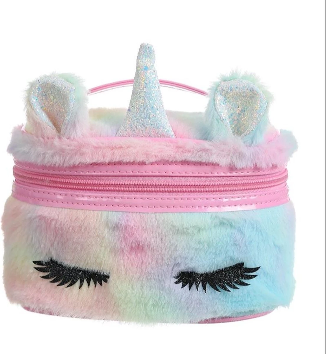 Fabs World Beautycase Unicorn Roze 3 Fabs World Beautycase Unicorn Roze