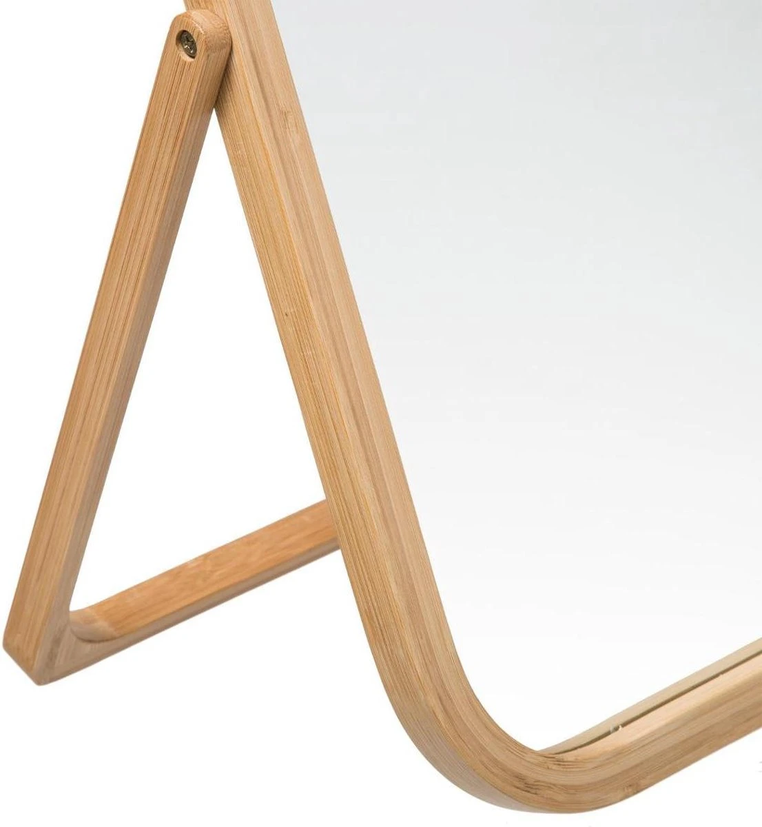 Draaibare Bamboe Spiegel H 39 Cm - Makeup Spiegel 5 Draaibare Bamboe Spiegel H 39 Cm - Makeup Spiegel - Afbeelding 3