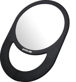 Evolize Onbreekbare Spiegel Met Handvat - Ø 16,5 Cm - Ophangbaar - Rond - Handspiegel - Kappersspiegel - Reisspiegel - Make Up - Afmeting: 28 X 19 Cm - Zwart -Cosmetische Kortingen Winkel 1107x1200 10