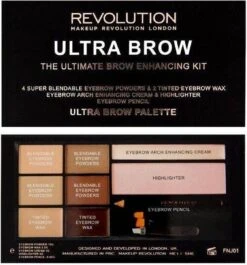 Makeup Revolution Ultra Brow The Ultimate Brow Enhancing Kit - Fair To Medium -Cosmetische Kortingen Winkel 1119x1200 7