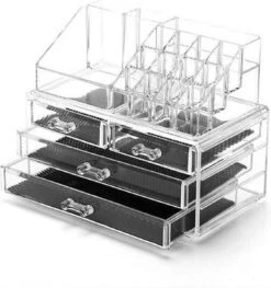 Merkloos Make-up Organizer - Tweedelig - Cosmetica Opbergdoos -Cosmetische Kortingen Winkel 1129x1200 10