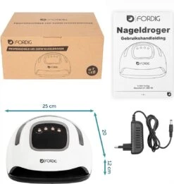 ForDig 220W Professionele Nageldroger Voor Gel Nagels - Nagellak Droger Met UV LED Lamp En Timer Voor Gelnagels - Nageldrogerlamp Met 57 LED Lampjes Voor Nagel Gellak - Geschikt Voor Manicure En Pedicure - Nagellakdroger Hard Gelpolish Builder -Cosmetische Kortingen Winkel 1135x1200 12