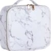 YONO Beautycase Marmer Design - Make Up Koffer Dames – Makeup Organizer – Tas Voor Cosmetica – Reis Toilettas – Wit -Cosmetische Kortingen Winkel 1137x1200 16