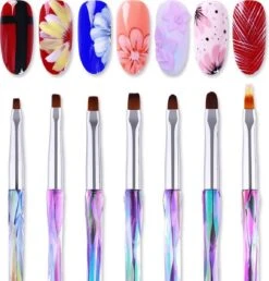 Elysee Beauty 7 Penselen Set Voor Nagel Gel En Polygel - Nagel Kwasten - Nail Brush -Cosmetische Kortingen Winkel 1147x1200 5