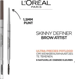 L’Oréal Paris Brow Artist Skinny Definer Wenkbrauwpotlood - 105 Brunette - Ultradun -Cosmetische Kortingen Winkel 1152x1200 5