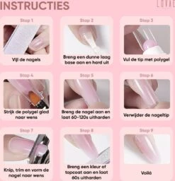Lovae Cosmetics Polygel - Polygel Kit - Nagels Starterspakket - Nageltips - Builder Gel - Set Van 4 Kleuren - 4 X 30 Gr 24 Lovae Cosmetics Polygel - Polygel Kit - Nagels Starterspakket - Nageltips - Builder Gel - Set Van 4 Kleuren - 4 X 30 Gr -Cosmetische Kortingen Winkel 1157x1200 2