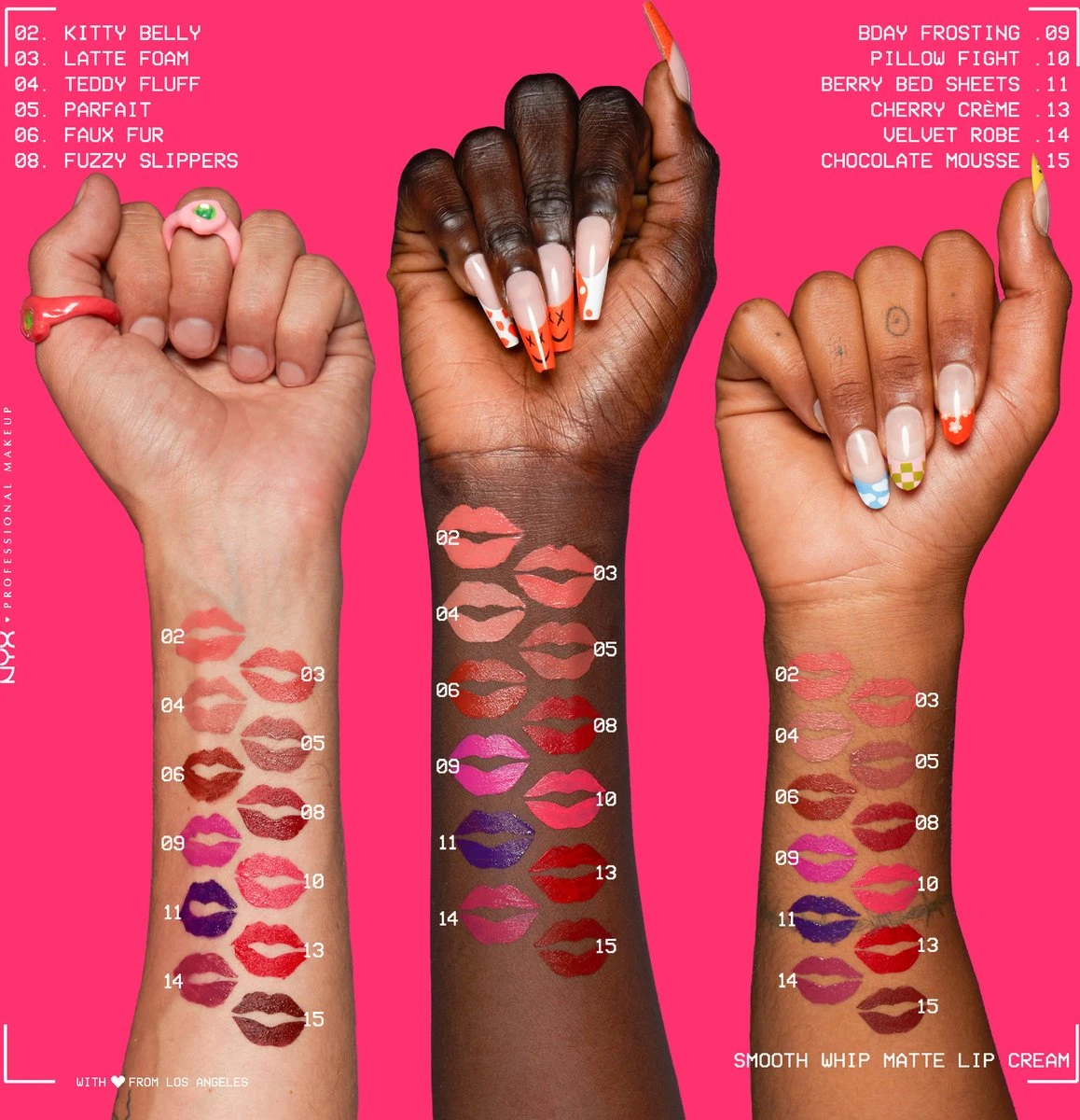 NYX Professional Makeup - Smooth Whip Matte Lip Cream Onesie Funsie - Vloeibare Lippenstift - 4ML 7 NYX Professional Makeup - Smooth Whip Matte Lip Cream Onesie Funsie - Vloeibare Lippenstift - 4ML - Afbeelding 5