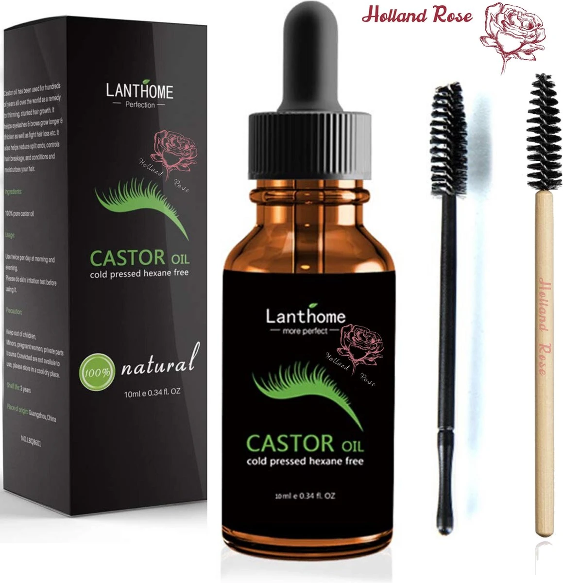 Wimper Serum Met Black Jamaican Castor Olie 100% Puur Natuurlijke Wimpergroei - Met Bamboe Wimperborsteltje 3 Wimper Serum Met Black Jamaican Castor Olie 100% Puur Natuurlijke Wimpergroei - Met Bamboe Wimperborsteltje