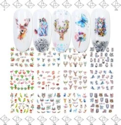 Merkloos EPIN | Nagel Stickers | Nagel Folie | Exclusief Lijm | 12 Vellen