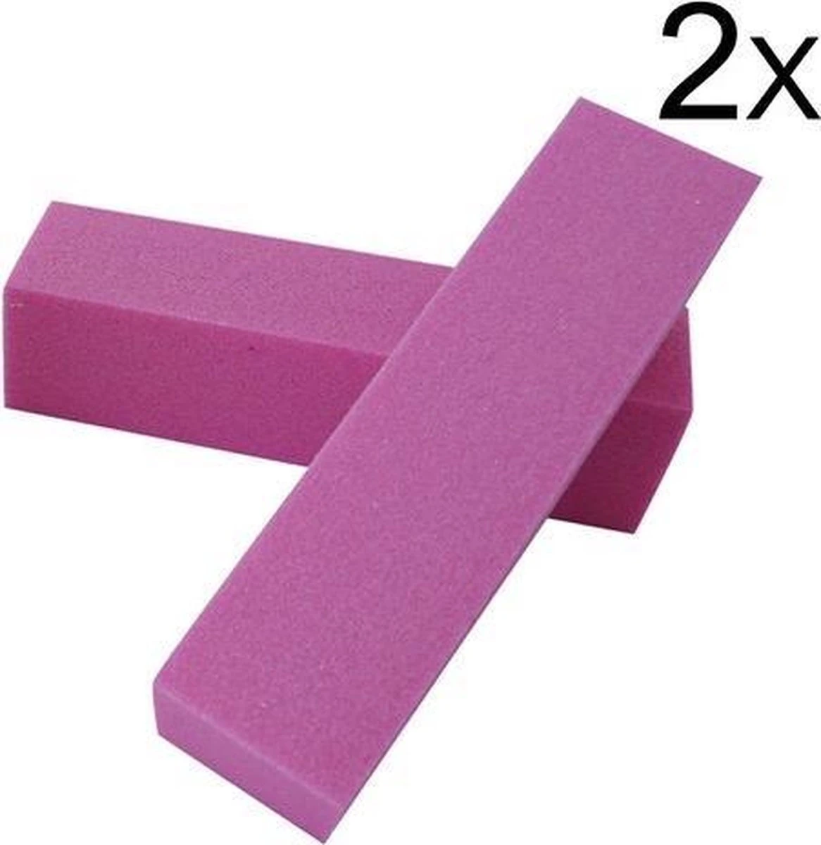2x Nagel Buffer Blok, Roze 3 2x Nagel Buffer Blok, Roze