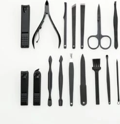 Fritzline© Professionele Manicureset 16-delig | Nagelset Incl. Nagelvijl & Nagelknipper | Lederen Blauwe Etui | Manicure Pedicure Set -Cosmetische Kortingen Winkel 1167x1200 10