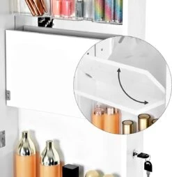 Nancy's Make-up Organizer – Sieraden & Spiegelkast – Spiegelkast, Deur & Wandhouder Met Binnenspiegel – Make-up Opbergen 16 Nancy's Make-up Organizer – Sieraden & Spiegelkast – Spiegelkast, Deur & Wandhouder Met Binnenspiegel – Make-up Opbergen -Cosmetische Kortingen Winkel 1169x1200 10