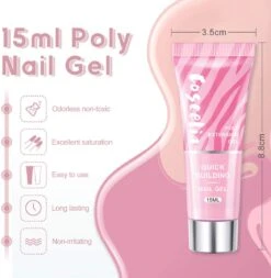 Polygel- 6 KLEUREN SET - 15 ML - Polygel Kit - Polygel Nagels - Polygel Kleuren -Cosmetische Kortingen Winkel 1170x1200 11