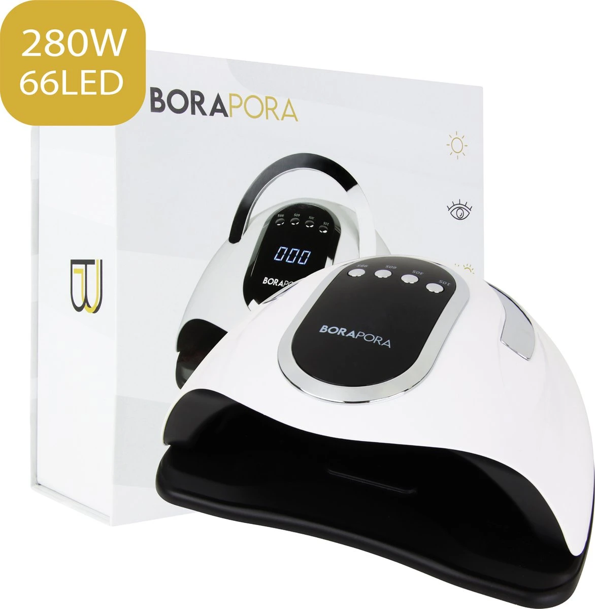 BoraPora Professionele Nageldroger - 280 Watt UV LED Lamp Nagels - 66 Leds - Nagel UV Lamp - Gellak Lamp - Nagellamp - Nagellamp Led - Nagellamp Voor Gel Nagellak - Nagellamp Led Uv - Nagellamp Uv - Nagellamp Gelnagels - Gellak - Nageldroger 3 BoraPora Professionele Nageldroger - 280 Watt UV LED Lamp Nagels - 66 Leds - Nagel UV Lamp - Gellak Lamp - Nagellamp - Nagellamp Led - Nagellamp Voor Gel Nagellak - Nagellamp Led Uv - Nagellamp Uv - Nagellamp Gelnagels - Gellak - Nageldroger
