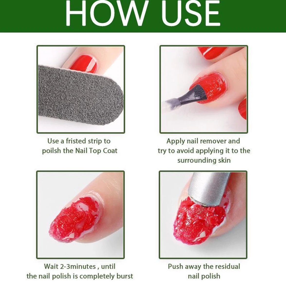 Magic Soak Off Nailpolish Remover - Magische Gellak Remover - 2 X 15 Ml!!! - Inclusief Nagelvijl, Bokkepootje En Olie - Nagellak Verwijderaar - Gellak Remover - 6 Magic Soak Off Nailpolish Remover - Magische Gellak Remover - 2 X 15 Ml!!! - Inclusief Nagelvijl, Bokkepootje En Olie - Nagellak Verwijderaar - Gellak Remover - - Afbeelding 4