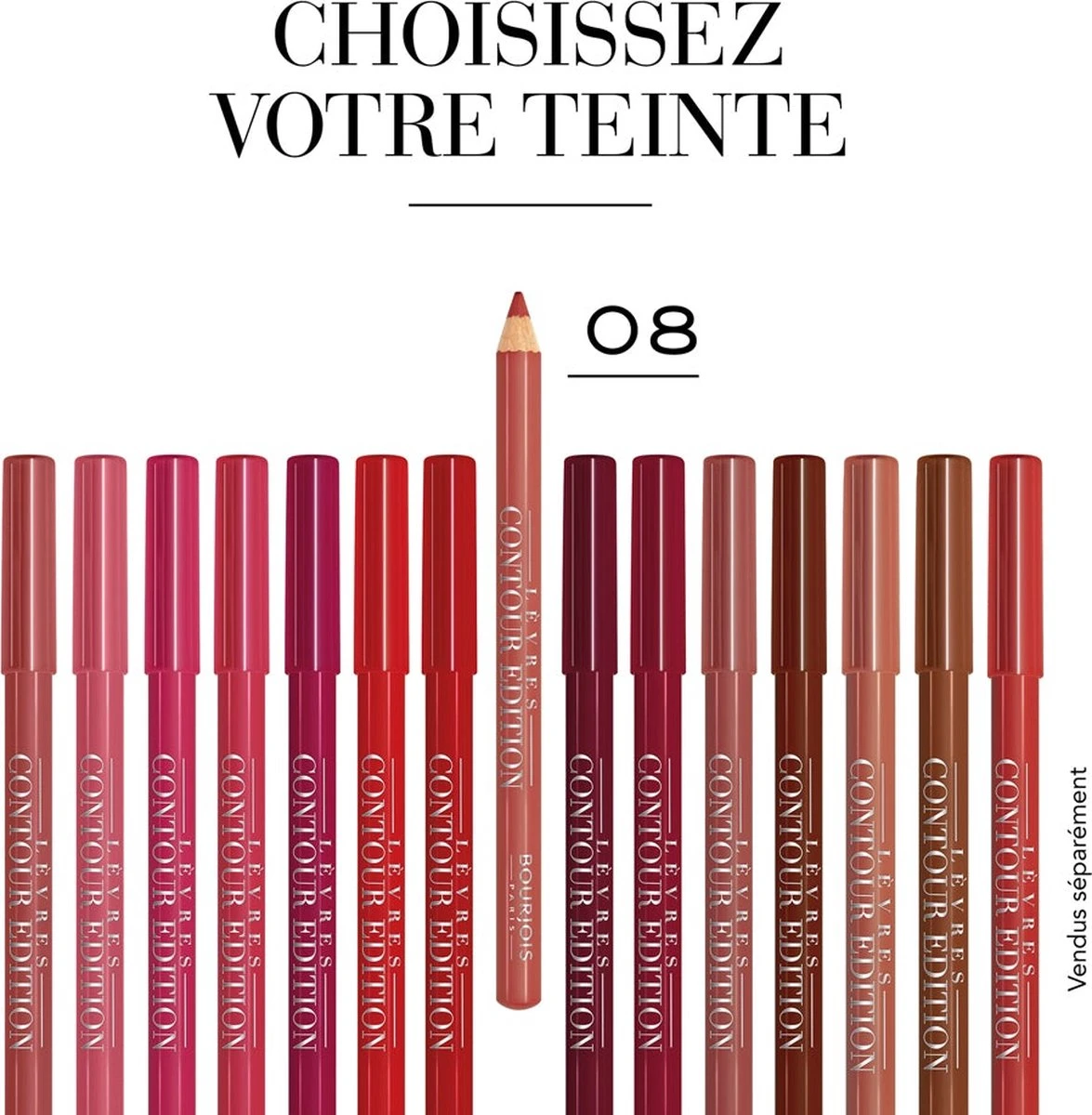 Bourjois - Levres Contour Edition Lip Liner Contour Lip Pencil 1,14 G 08 Corail Aie Aie - 6 Bourjois - Levres Contour Edition Lip Liner Contour Lip Pencil 1,14 G 08 Corail Aie Aie - - Afbeelding 4