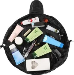 Fako Fashion® - Magic Travel Pouch - Cosmetic Opberg Tas - Make-up Opbergsysteem - Make-up Toilettas - Reistas - Cosmetica Accessoires Organiser - Handige Toilettas - Sterren Zwart -Cosmetische Kortingen Winkel 1180x1200 19