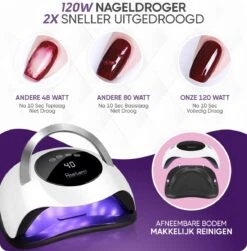 Rostem 120W LED Nageldroger Lamp - UV Lamp - Geschikt Voor Elke Nagel Gellak - 120W -Cosmetische Kortingen Winkel 1180x1200 8