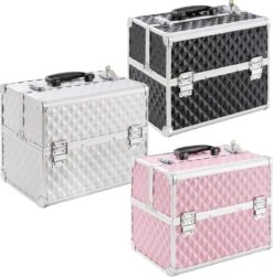 AREBOS Cosmeticakoffer Beauty Case Multikoffer 15 L Zwart 16 AREBOS Cosmeticakoffer Beauty Case Multikoffer 15 L Zwart -Cosmetische Kortingen Winkel 1181x1200 16