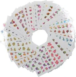 Pakket Van 50 Vellen Met Water Transfer Stickers / Decals - Sparkolia Nagel Styling - Nail Art Velletjes - Nagelstickers -Cosmetische Kortingen Winkel 1183x1200 22