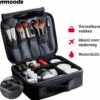 Mmoods Make-up Koffer – Make Up Tas Reizen – Makeup Organizer Verstelbaar -Beautycase Waterdicht – Make-up Tasje Voor Onderweg – Toilettas Voor Cosmetica Zwart -Cosmetische Kortingen Winkel 1184x1200 23
