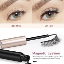Yermin Beauty Magnetische Wimpers Set - Inclusief Wimperzetter En 2 Flesjes Waterproof Eyeliner - Wimperhouder Met Spiegel - 8+2 Paar Extra -Cosmetische Kortingen Winkel 1188x1200 15