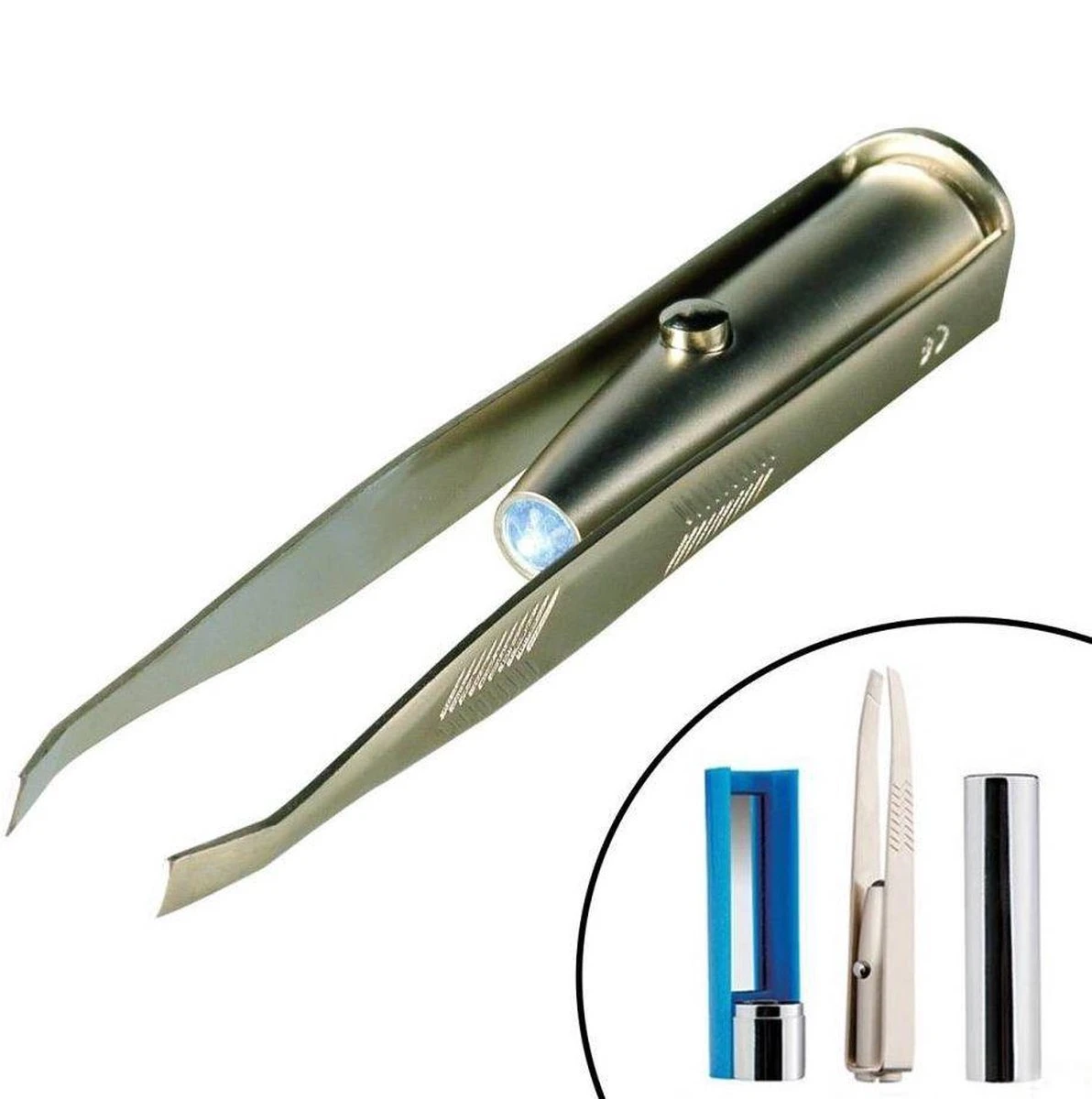 Merkloos Pincet Met LED Verlichting Light Pluck 4 Merkloos Pincet Met LED Verlichting Light Pluck - Afbeelding 2