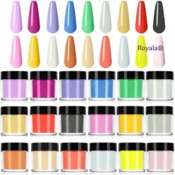 Royala Dipping Powder Aanvul Kit - Acryl Nagels Aanvulpakket - 18 Kleuren Dipping Poeder - Nagel Poeder - Acryl Poeder -