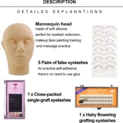 Lashes & More | Wimperextensions Starters Pakket + Luxe Nano Mister | Oefenset Voor Beginnend Wimperstylist | Lash Kit | Oefen Wimper Set -Cosmetische Kortingen Winkel 1198x1200 39