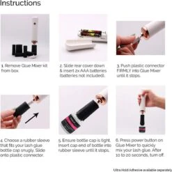 Lashes & More - GLUE SHAKER - Lijmschudder - Inkt Mixen - GLUE MIXER - Voor Het Goed Mengen Van Wimperlijm Nagellak Pigment Of Tattoo Inkt - Met Ventilator -Cosmetische Kortingen Winkel 1198x1200 44