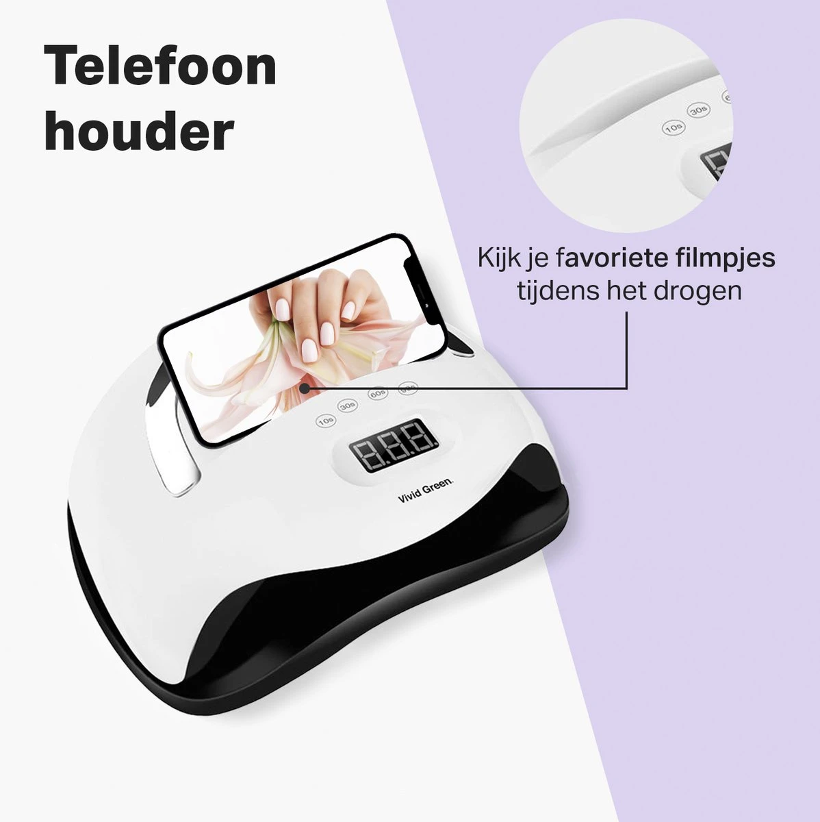 Vivid Green UV Lamp Gelnagels - Led Nagellamp - Gellak Nagel Lamp - Nageldroger - Naggellak Droger - Nagels - 168W 8 Vivid Green UV Lamp Gelnagels - Led Nagellamp - Gellak Nagel Lamp - Nageldroger - Naggellak Droger - Nagels - 168W - Afbeelding 6